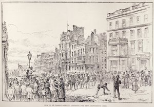 Unruhen im West End von London: Mob in der St. James